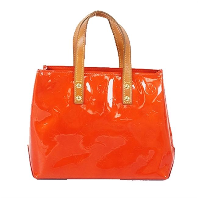 Louis Vuitton M91088 Women Handbag Rouge Monogram Vernis Satchel