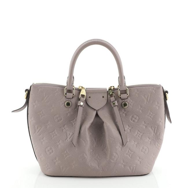 Louis Vuitton Mazarine Handbag Monogram Empreinte Pm Gray Leather Satchel