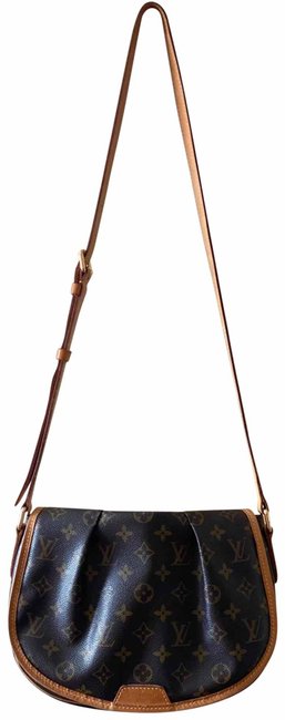 Louis Vuitton Menilomontant Pm Monogram Leather and Canvas Cross Body Bag