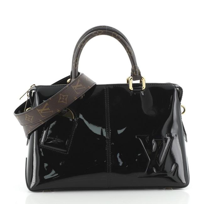 Louis Vuitton Miroir Handbag Vernis with Monogram Canvas Tote