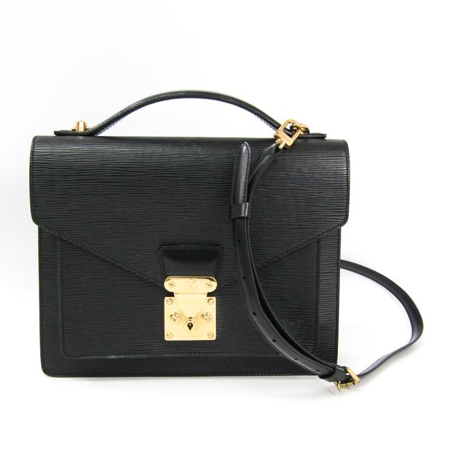 Louis Vuitton Monceau M52122 Handbag Noir Epi Leather Satchel