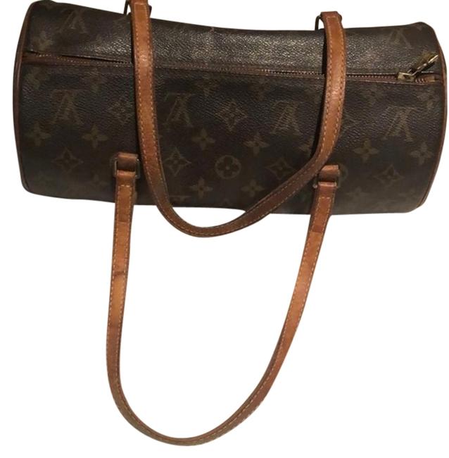 Louis Vuitton Monogram Brown Tan Satchel