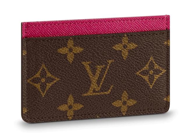 Louis Vuitton Monogram Fuchsia Card Holder Lv M60703 Pink Unisex Wallet
