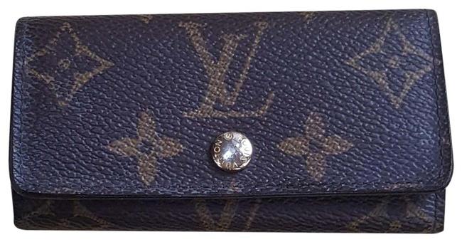 Louis Vuitton Monogram Ring Key Holder Trifold Wallet