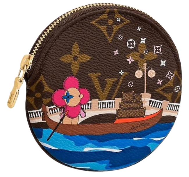 Louis Vuitton Monogram Round Coin Purse Wallet