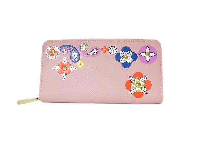 Louis Vuitton Multi color Rose Ballerine Zippy Epi M62067 Leather Wallet