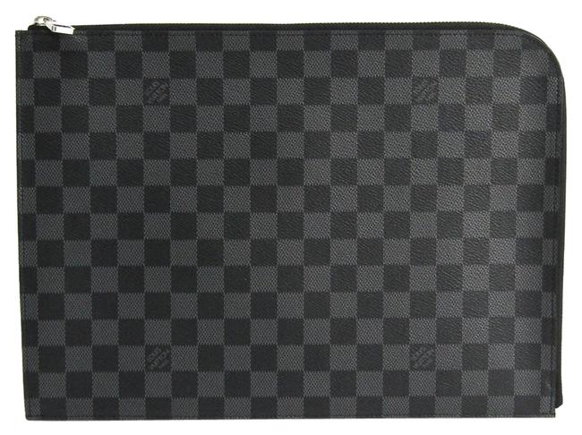 Louis Vuitton N41501 Men Damier Graphite Clutch