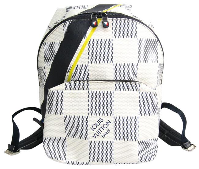 Louis Vuitton N44017 Unisex Damier Azur Canvas Backpack