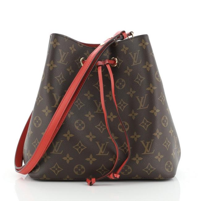 Louis Vuitton Neonoe Handbag Monogram Brown Coated Canvas Shoulder Bag