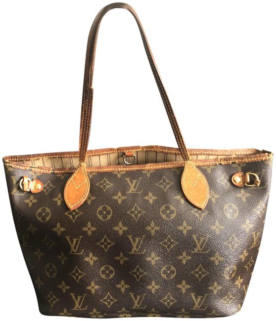 Louis Vuitton Never Full Brown Monogram Canvas Tote