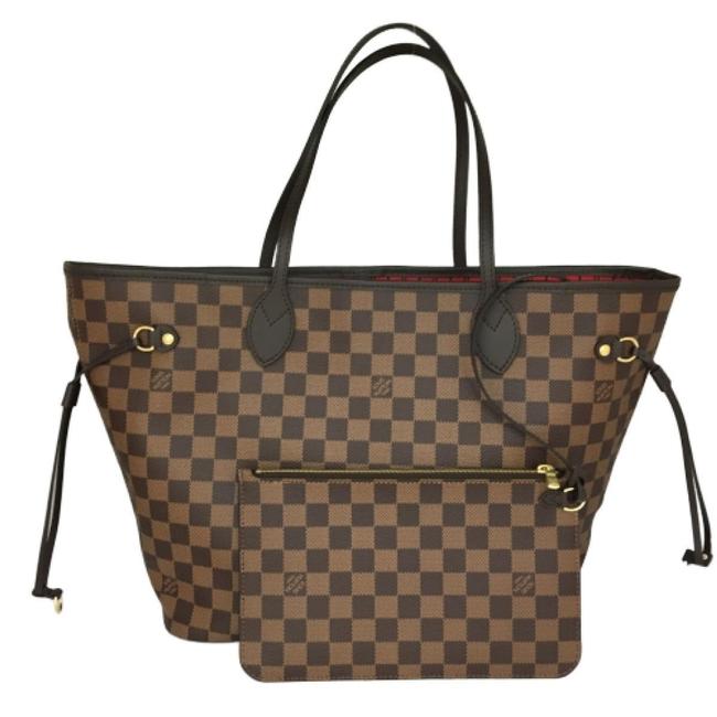 Louis Vuitton Neverfull Bag Mm N41358 Brown Damier Canvas Tote