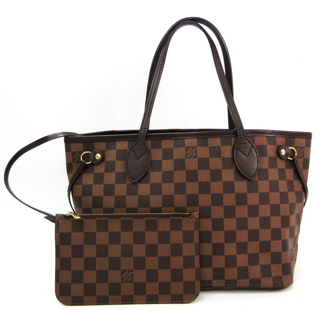 Louis Vuitton Neverfull Bag Pm N41359 Women Ebene Ebene Damier Canvas Tote