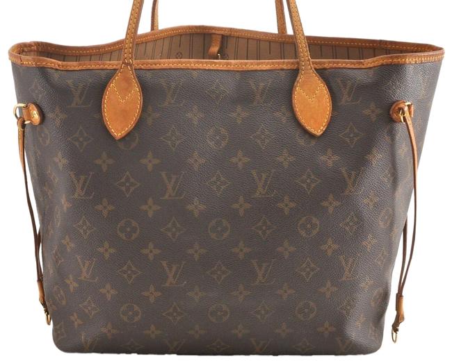 Louis Vuitton Neverfull Mm Monogram Leather Tote