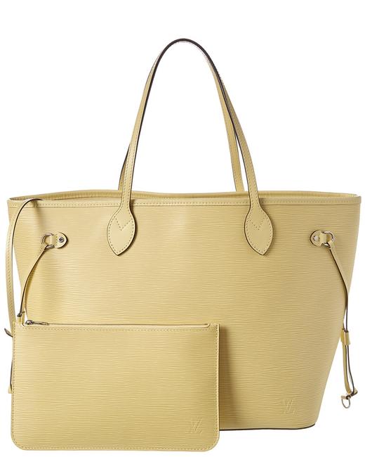 Louis Vuitton Neverfull Pre owned Yellow Epi Leather Mm Nm Tote