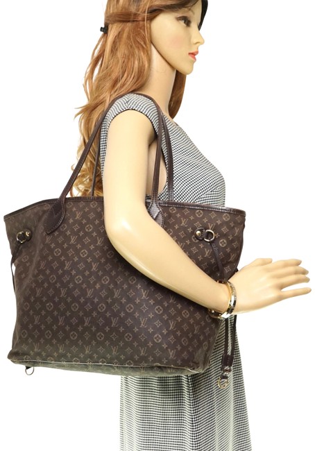 Louis Vuitton Neverfull Tote Mm Mini Lin #5919l32 Brown Shoulder Bag