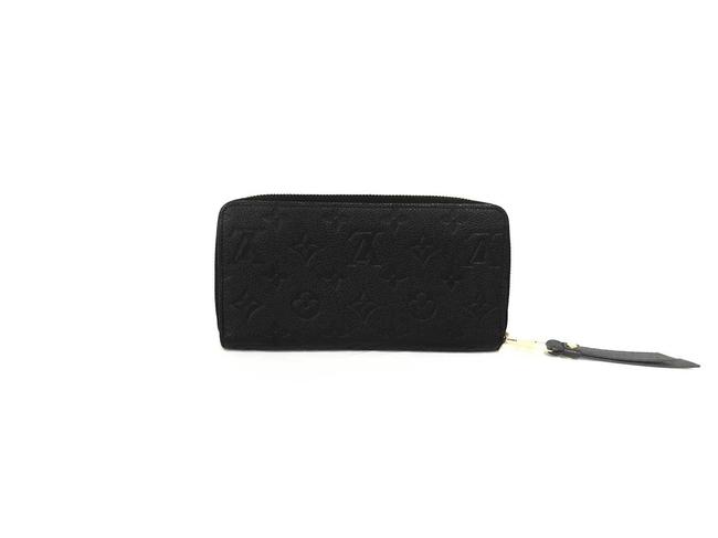 Louis Vuitton Noir Zippy Empreinte Leather Wallet