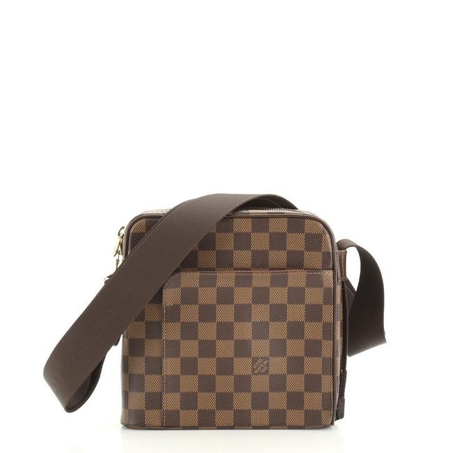 Louis Vuitton Olav Handbag Damier Pm Brown Canvas Coated Cross Body Bag