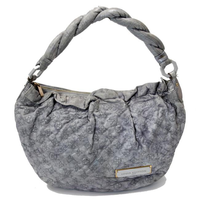 Louis Vuitton Olympe Rare Nimbus Lv Monogram Gray Leather Tote