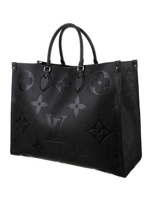 Louis Vuitton Onthego New 2019 Giant Gm Noir Monogram Empreinte Leather Tote