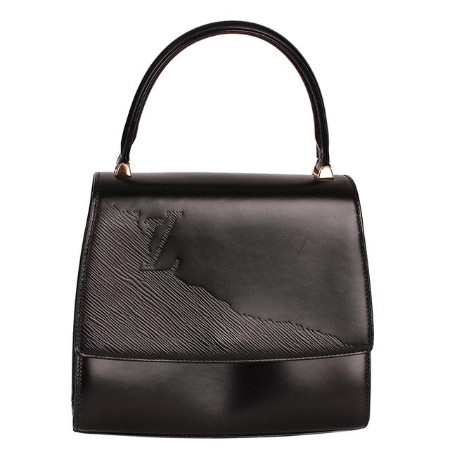 Louis Vuitton Opera Line Athens 6579 Black Leather Satchel