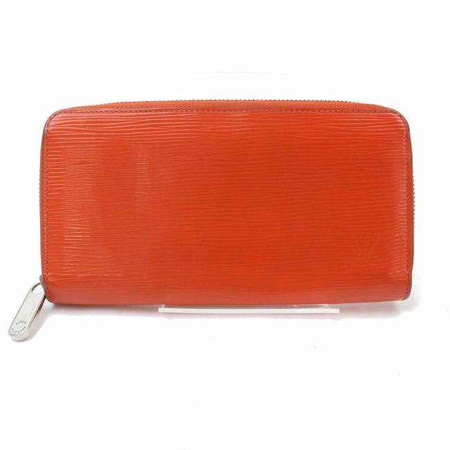 Louis Vuitton Orange Zippy Epi Leather Long Zip Around 871373 Wallet
