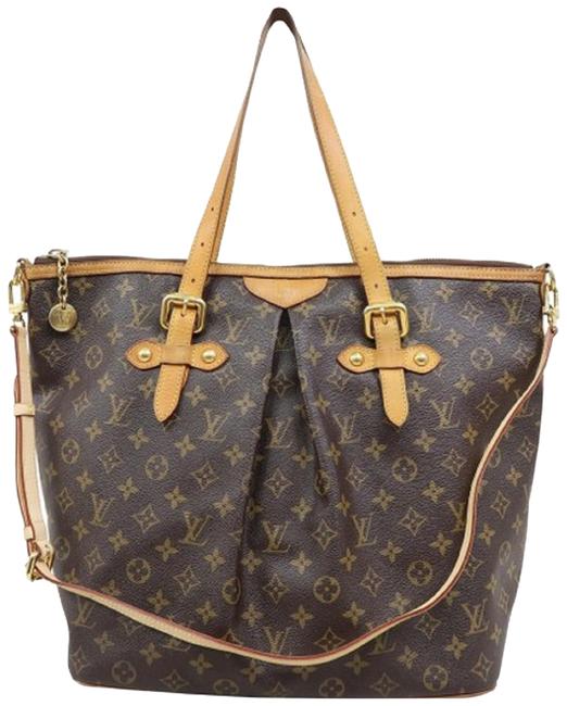 Louis Vuitton Palermo Gm Monogram Canvas Brown Satchel