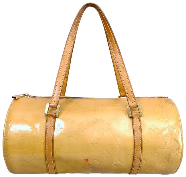 Louis Vuitton Papillon Yellow Monogram Gold Vernis Tote