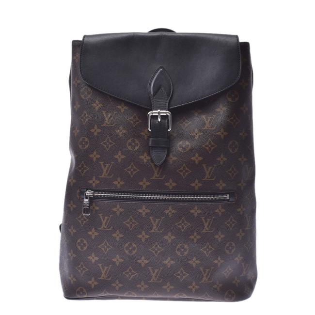 Louis Vuitton Parc M40367 Men Daypack Brown Monogram Macassar Backpack