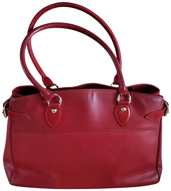 Louis Vuitton Passy With Dust Red Epi Leather Clutch