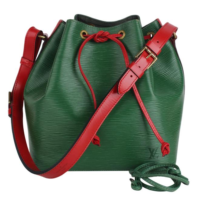 Louis Vuitton Petit Noe 7926 Green Epi Leather Tote