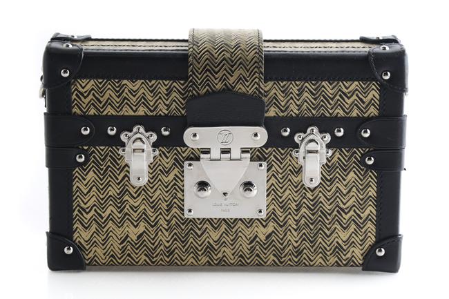 Louis Vuitton Petite Malle Chevron Black Epi Leather Cross Body Bag