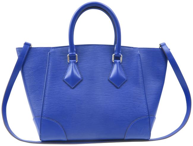 Louis Vuitton Phenix Blue Epi Leather Satchel