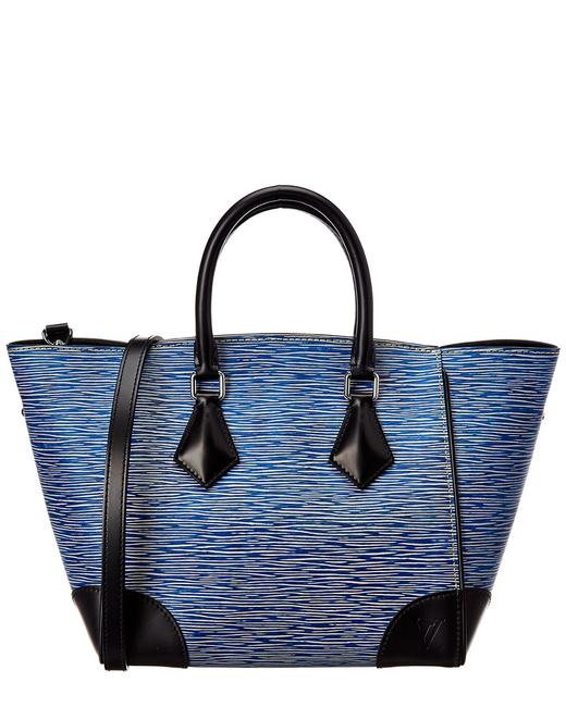 Louis Vuitton Phenix Pre owned Blue Epi Leather Denim Pm Tote