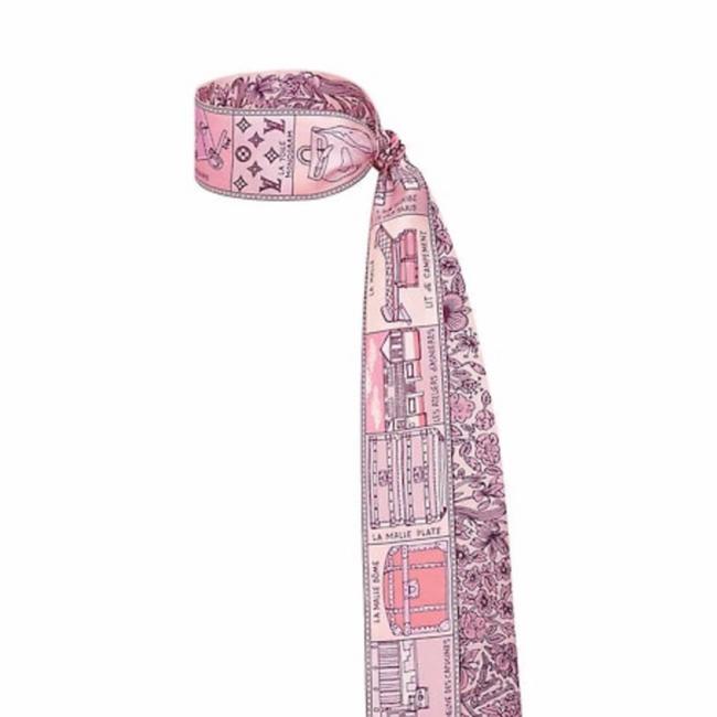 Louis Vuitton Pink Jeu De Bb Bandeau ScarfWrap