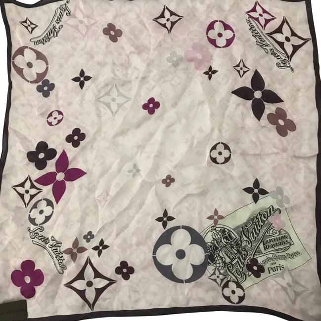 Louis Vuitton PinkBrownFushia ScarfWrap