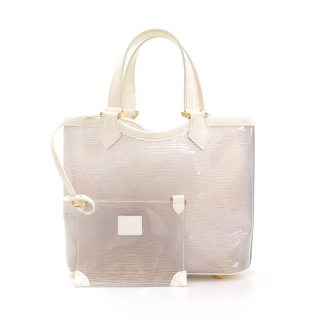 Louis Vuitton Plague Lagoon White Epi Vinyl Tote