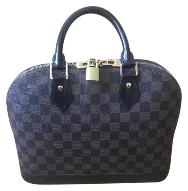 Louis Vuitton Pm Ebene Brown Damier Alma Tote