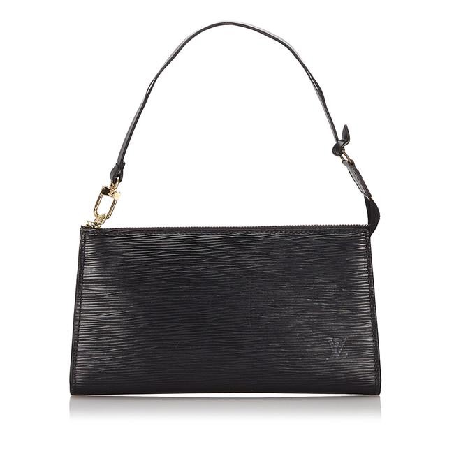 Louis Vuitton Pochette Accessoires Epi Black Leather Baguette