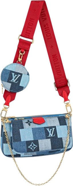 Louis Vuitton Pochette Accessoires Multi Denim Cross Body Bag
