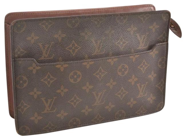 Louis Vuitton Pochette Homme Monogram Organizer Wallet Brown Canvas Clutch