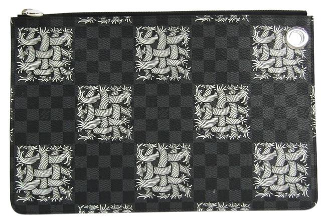 Louis Vuitton Pochette Jules Pm N61231 Unisex Damier Graphite Clutch