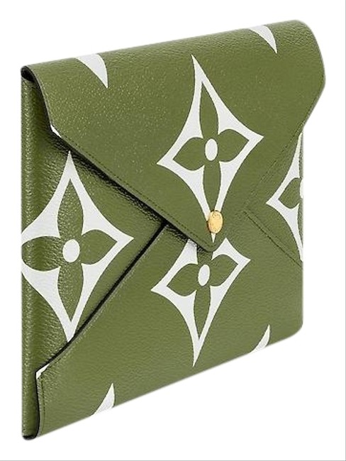 Louis Vuitton Pochette Kirigami Green Monogram Canvas Clutch