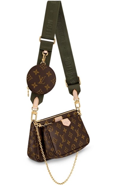 Louis Vuitton Pochette Multi Khaki Cross Body Bag