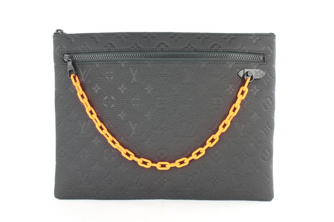 Louis Vuitton Pochette Ss19 Taurillon Empreinte Chain 1lj0111 Black Leather Clutch