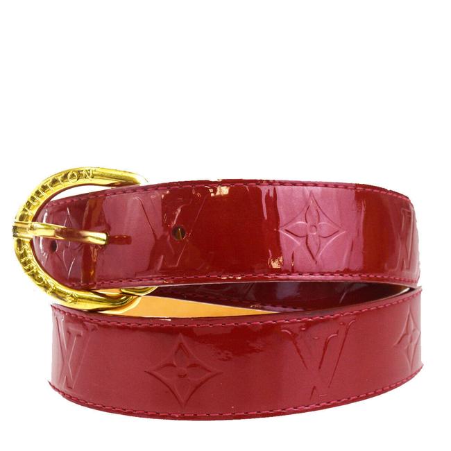 Louis Vuitton Pomme Damour Ceinture Buckle Monogram Vernis Belt