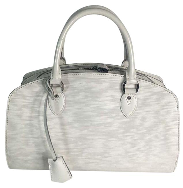 Louis Vuitton Pont Neuf Pm Ivory Hand White Epi Leather Satchel