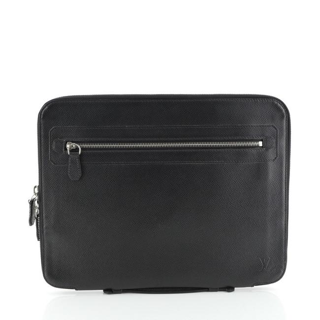 Louis Vuitton Portfolio Vladimir Taiga Black Leather Clutch