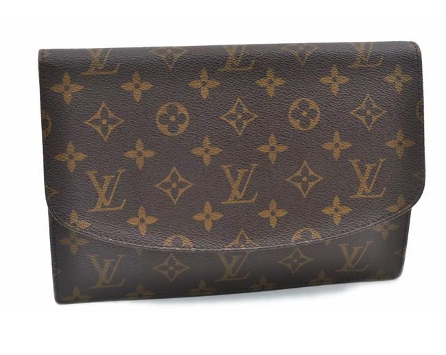 Louis Vuitton Rabat Monogram Pouch Brown Canvas Clutch