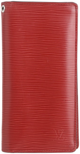 Louis Vuitton Red Brazza Leather Wallet