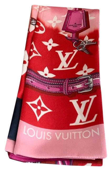 Louis Vuitton Red Escale Confidential Bandeau ScarfWrap